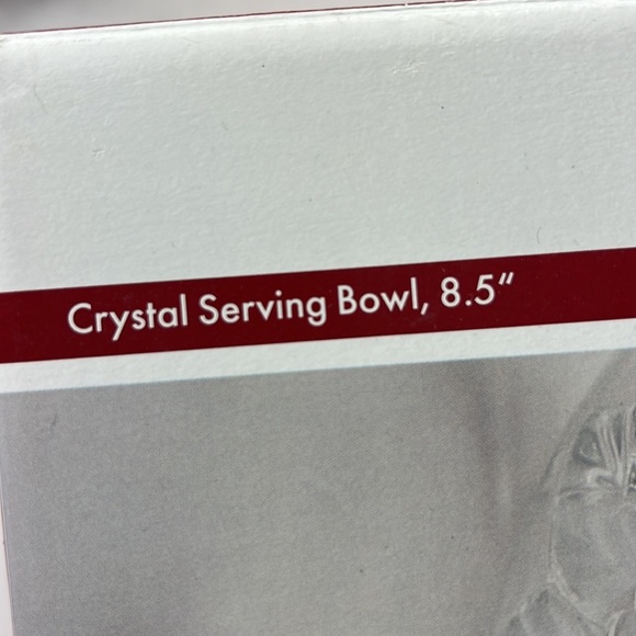 New in Box Crystal Serving Bowl By Mikasa - Picture 6 of 8